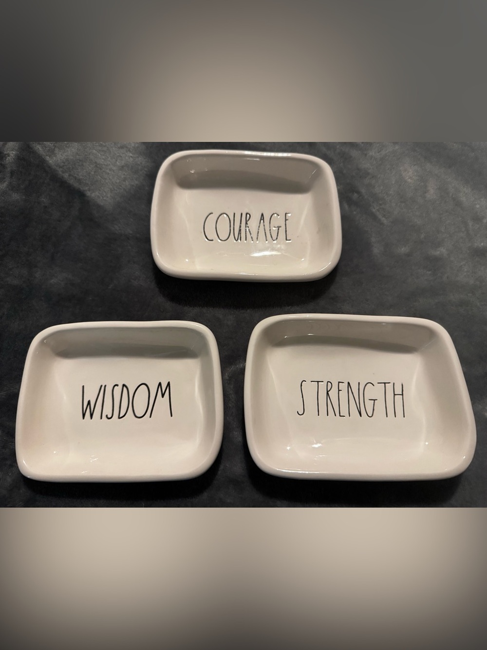 Rae Dunn Trinket Dishes - Set/3